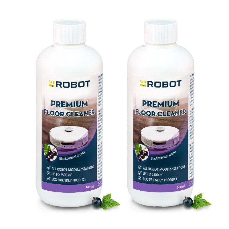 4Robot sredstvo za čišćenje robotskih usisavača s brisanjem – 2x500ml 4Robot sredstvo za čišćenje robotskih usisavača s brisanjem – 2x500ml